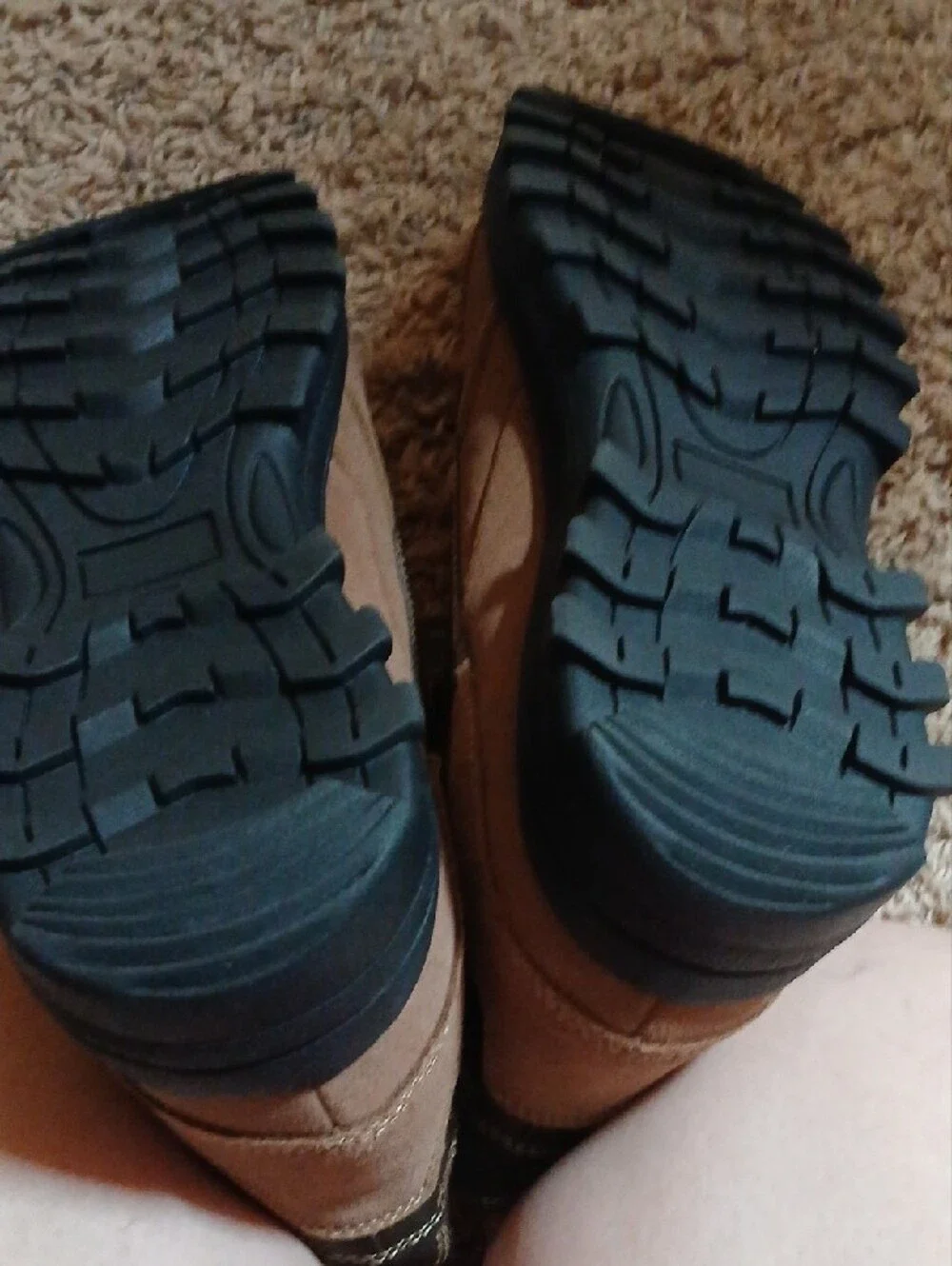 Cherokee Brown and Black Lace-Up Hiking Boots